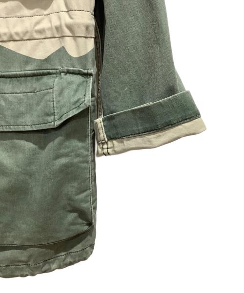 CAV EMPT（シーイー）CAV EMPT (シーイー) 2017SS Vend Smock Jacket グリーン×ホワイト サイズ:Mの古着・服飾アイテム