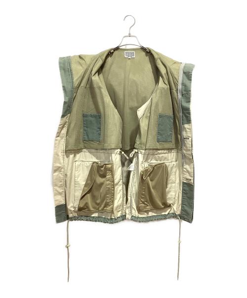 CAV EMPT（シーイー）CAV EMPT (シーイー) 2017SS Vend Smock Jacket グリーン×ホワイト サイズ:Mの古着・服飾アイテム