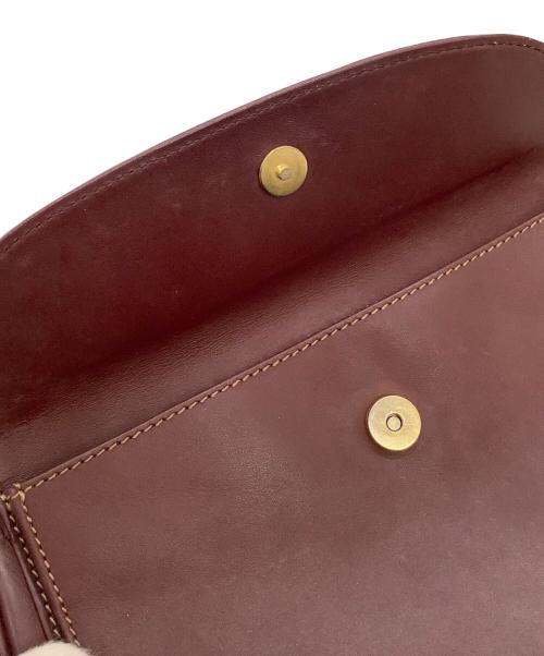Cartier（カルティエ）Cartier (カルティエ) マストライン ショルダーバッグ ボルドーの古着・服飾アイテム