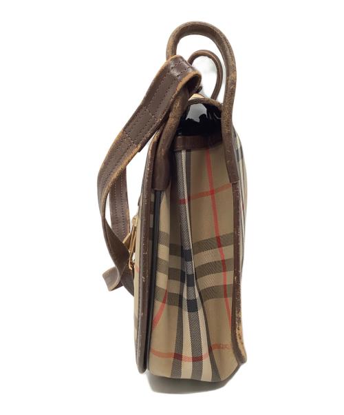 Burberry's（バーバリー）Burberry's (バーバリーズ) ノバチェック ショルダーバッグ ブラウンの古着・服飾アイテム