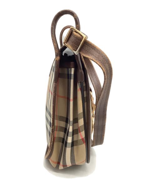 Burberry's（バーバリー）Burberry's (バーバリーズ) ノバチェック ショルダーバッグ ブラウンの古着・服飾アイテム