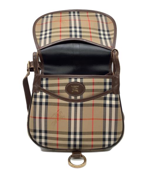 Burberry's（バーバリー）Burberry's (バーバリーズ) ノバチェック ショルダーバッグ ブラウンの古着・服飾アイテム