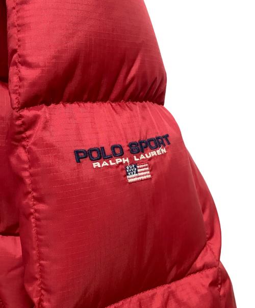 POLO SPORT（ポロスポーツ）POLO SPORT (ポロスポーツ) ダウンジャケット レッド サイズ:Lの古着・服飾アイテム