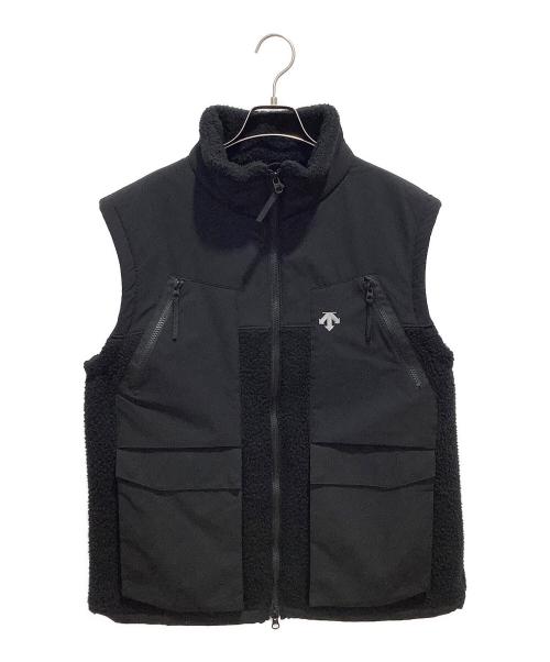 DESCENTE（デサント）DESCENTE (デサント) シャギーボアフリースベスト ブラック サイズ:Lの古着・服飾アイテム