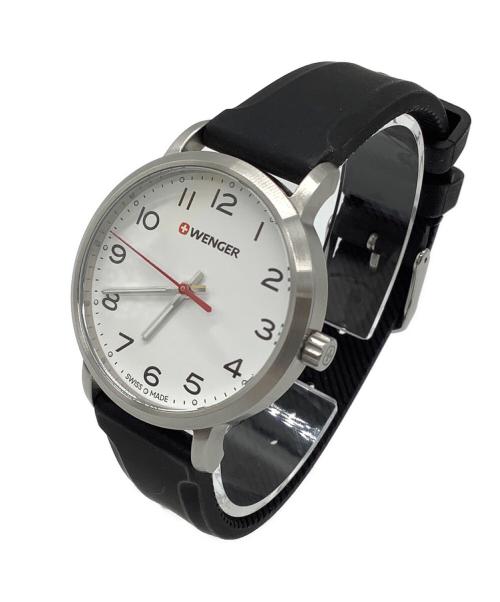 WENGER（ウェンガー）WENGER (ウェンガー) AVENUE 01.1621.103 ラバーベルト リストウォッチ ホワイトの古着・服飾アイテム