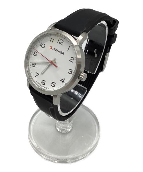 WENGER（ウェンガー）WENGER (ウェンガー) AVENUE 01.1621.103 ラバーベルト リストウォッチ ホワイトの古着・服飾アイテム