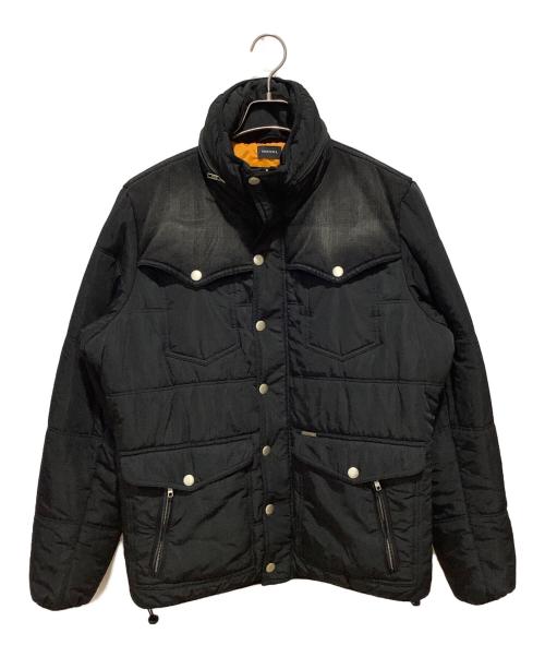 DIESEL（ディーゼル）DIESEL (ディーゼル) 切替中綿デニムジャケット ブラック サイズ:Lの古着・服飾アイテム