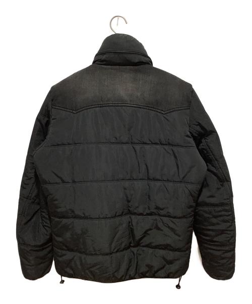 DIESEL（ディーゼル）DIESEL (ディーゼル) 切替中綿デニムジャケット ブラック サイズ:Lの古着・服飾アイテム