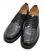 BUTTEROブッテロ）の古着「スウェード切替ラバーソールシューズ」｜ブラック