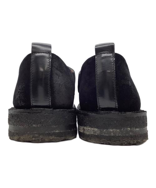 BUTTERO（ブッテロ）BUTTERO (ブッテロ) スウェード切替ラバーソールシューズ ブラック サイズ:40の古着・服飾アイテム