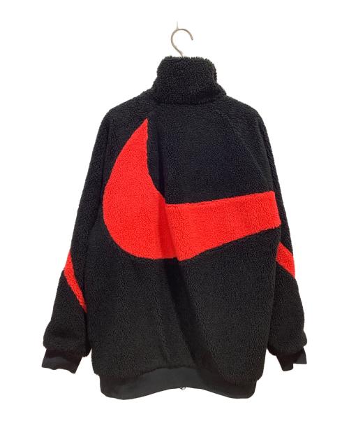 NIKE（ナイキ）NIKE (ナイキ) スウッシュ フルジップ ジャケット ブラック×レッド サイズ:Lの古着・服飾アイテム