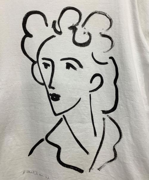 HEAR MY NAME（ヒアマイネーム）HEAR MY NAME (ヒアマイネーム) HOTEL PALACE オテルパラス アンリマティス アートグラフィック Tシャツ ホワイト サイズ:Sの古着・服飾アイテム