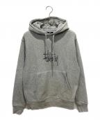 stussyステューシー）の古着「Pullover Hoodie」｜グレー