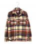 A BATHING APE（ア ベイシング エイプ）の古着「フランネル 長袖シャツ」｜ブラウン×レッド×ネイビー