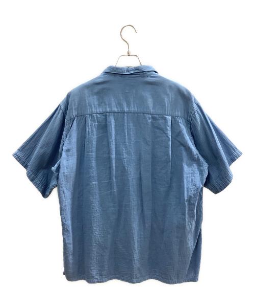 Ron Herman（ロンハーマン）Ron Herman (ロンハーマン) 半袖 オープンカラー ガーゼ シャツ ブルー サイズ:Mの古着・服飾アイテム