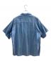 Ron Herman (ロンハーマン) 半袖 オープンカラー ガーゼ シャツ ブルー サイズ:M：7000円