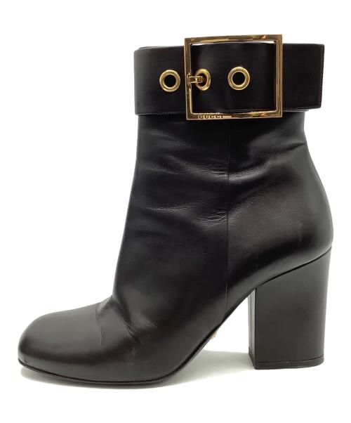GUCCI（グッチ）GUCCI (グッチ) ショートブーツ ブラック サイズ:36の古着・服飾アイテム
