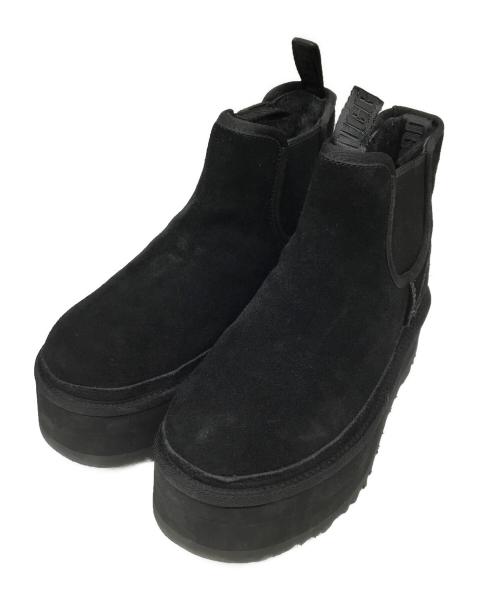 UGG（アグ）UGG (アグ) サイドゴアブーツ ブラック サイズ:24の古着・服飾アイテム