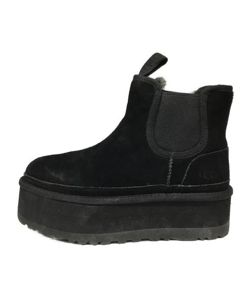 UGG（アグ）UGG (アグ) サイドゴアブーツ ブラック サイズ:24の古着・服飾アイテム