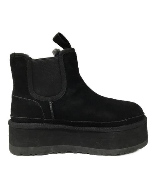 UGG（アグ）UGG (アグ) サイドゴアブーツ ブラック サイズ:24の古着・服飾アイテム