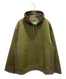 WESTOVERALLS（ウエストオーバーオールズ）の古着「QUILTING HIGH NECK TOP」｜カーキ