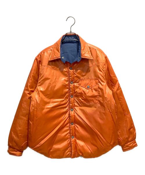 WESTOVERALLS（ウエストオーバーオールズ）WESTOVERALLS (ウエストオーバーオールズ) リバーシブル 中綿ジャケット ブルー サイズ:Sの古着・服飾アイテム