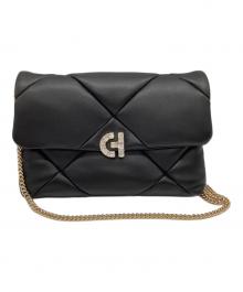 COLE HAAN（コールハーン）の古着「クリスタル キルテッド クラッチ womens」｜ブラック