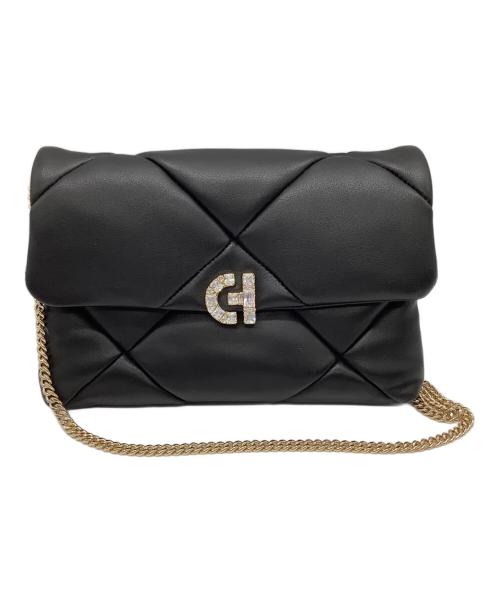 COLE HAAN（コールハーン）COLE HAAN (コールハーン) クリスタル キルテッド クラッチ womens ブラックの古着・服飾アイテム