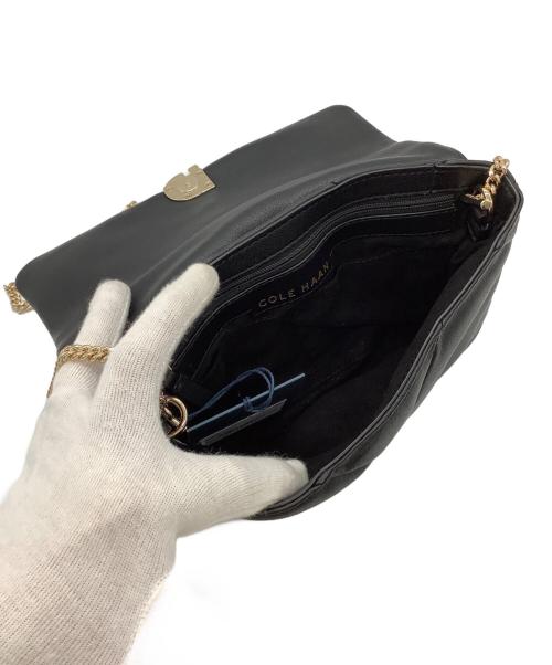 COLE HAAN（コールハーン）COLE HAAN (コールハーン) クリスタル キルテッド クラッチ womens ブラックの古着・服飾アイテム
