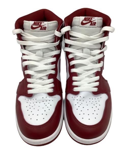 NIKE（ナイキ）NIKE (ナイキ) ハイカットスニーカー ホワイト×ボルドー サイズ:27.5の古着・服飾アイテム