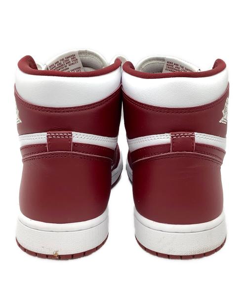 NIKE（ナイキ）NIKE (ナイキ) ハイカットスニーカー ホワイト×ボルドー サイズ:27.5の古着・服飾アイテム