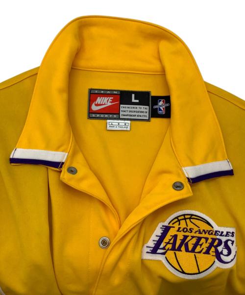 NIKE（ナイキ）NIKE (ナイキ) NBA	LAKERS ウォームアップジャージ イエロー サイズ:Lの古着・服飾アイテム