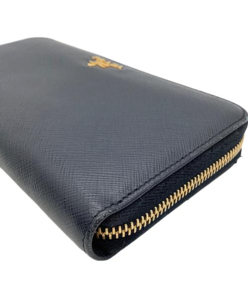 PRADA（プラダ）PRADA (プラダ) 長財布 ネイビーの古着・服飾アイテム