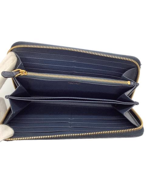PRADA（プラダ）PRADA (プラダ) 長財布 ネイビーの古着・服飾アイテム