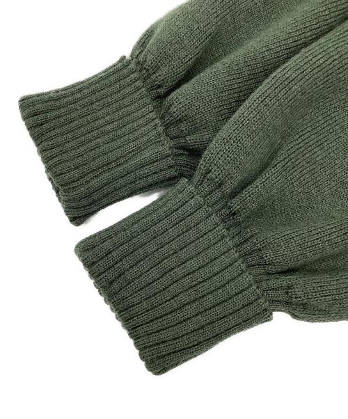 Burberry's（バーバリー）Burberry's (バーバリーズ) 90's エルボーパッチハンティングニット グリーン サイズ:Lの古着・服飾アイテム