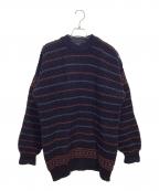 COMME des GARCONS HOMMEコムデギャルソン オム）の古着「ラインボーダー マリンセーター」｜ネイビー