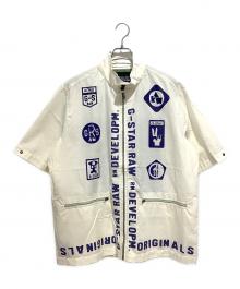 G-STAR RAW（ジースターロゥ）の古着「E Graphic Selvedge T-Shirt」｜ベージュ