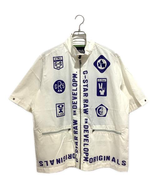 G-STAR RAW（ジースターロゥ）G-STAR RAW (ジースターロゥ) E Graphic Selvedge T-Shirt ベージュ サイズ:XL 未使用品の古着・服飾アイテム