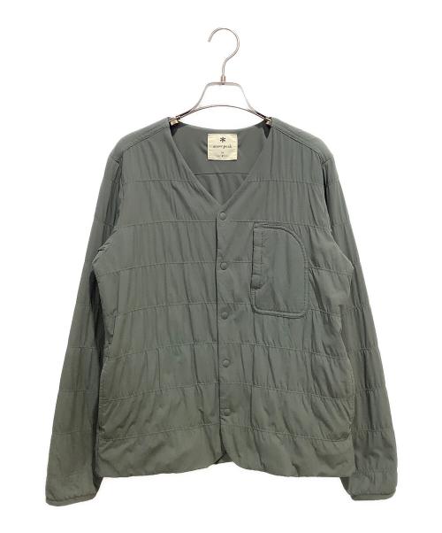Snow peak（スノーピーク）snow peak (スノーピーク) Flexible Insulated Cardigan グリーン サイズ:Mの古着・服飾アイテム
