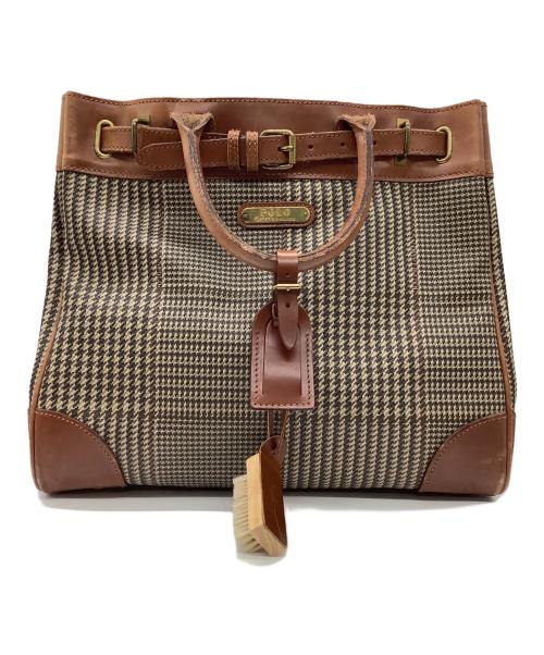 POLO RALPH LAUREN（ポロ・ラルフローレン）POLO RALPH LAUREN (ポロ・ラルフローレン) ハンドバッグ ブラウンの古着・服飾アイテム