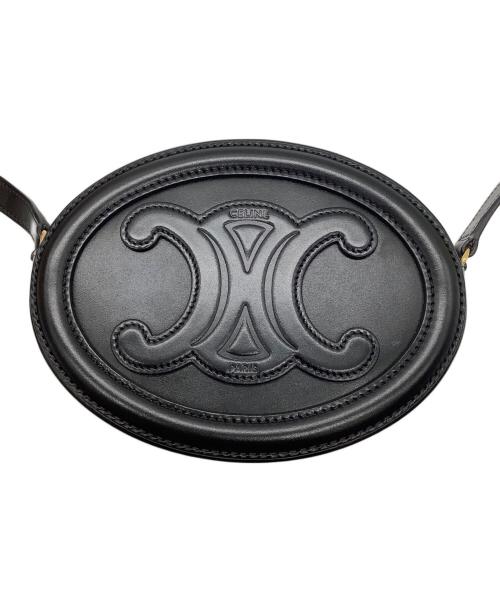 CELINE（セリーヌ）CELINE (セリーヌ) CELINE(セリーヌ）キュイル トリオンフ オーバルバック ブラックの古着・服飾アイテム