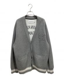 Calvin Klein Jeans（カルバンクラインジーンズ）の古着「バーシティ カーディガン」｜グレー