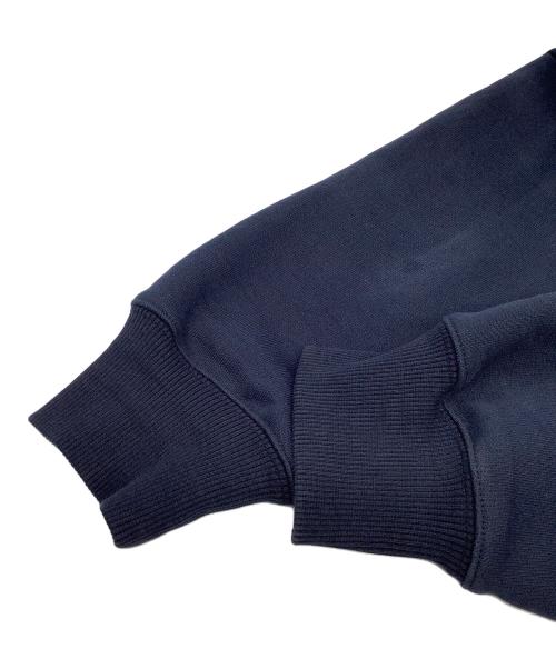 AMI PARIS（アミ パリス）AMI PARIS (アミ パリス) ループバック オーガニックコットンフリース Ami de Coeur パーカー ネイビー サイズ:XLの古着・服飾アイテム