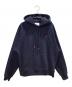 AMI PARIS（アミ パリス）の古着「ループバック オーガニックコットンフリース Ami de Coeur パーカー」｜ネイビー