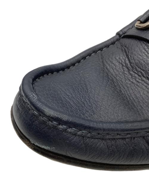 GUCCI（グッチ）GUCCI (グッチ) ビットローファー ネイビー サイズ:8の古着・服飾アイテム