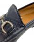 中古・古着 GUCCI (グッチ) ビットローファー ネイビー サイズ:8：24000円