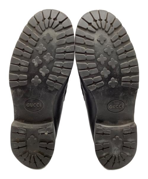 GUCCI（グッチ）GUCCI (グッチ) ホースビットモカシンシューズ ブラック サイズ:42.5の古着・服飾アイテム