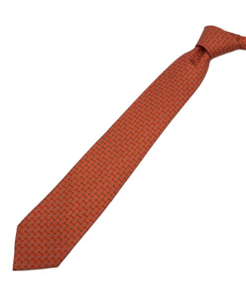 HERMES（エルメス）HERMES (エルメス) ネクタイ オレンジ サイズ:-の古着・服飾アイテム