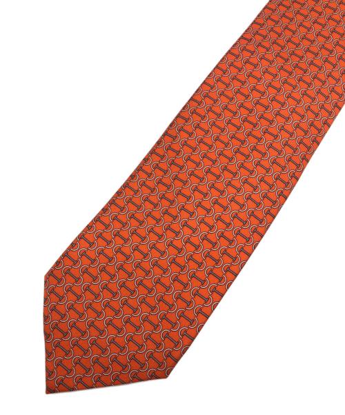 HERMES（エルメス）HERMES (エルメス) ネクタイ オレンジ サイズ:-の古着・服飾アイテム