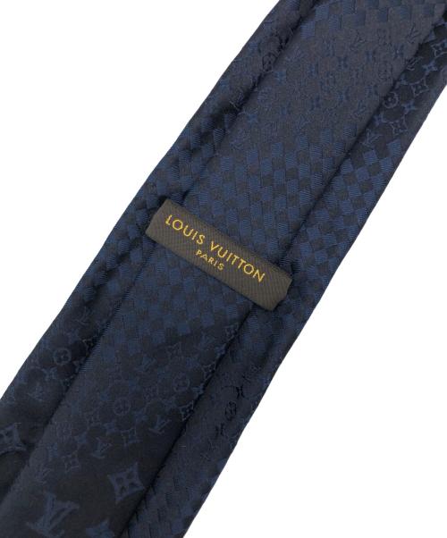LOUIS VUITTON（ルイ ヴィトン）LOUIS VUITTON (ルイ ヴィトン) ダミエ モノグラム ネクタイ ネイビー サイズ:-の古着・服飾アイテム